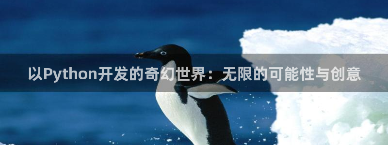 沐鸣2平台代理：以Python开发的奇幻世界：无限的可能性与创意