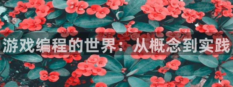 沐鸣2在线登录注册：游戏编程的世界：从概念到实践