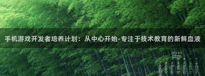 沐鸣2平台开户：手机游戏开发者培养计划：从中心开始-专注于技术教育的新鲜血液