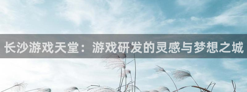 沐鸣2产7O777：长沙游戏天堂：游戏研发的灵感与梦想之城