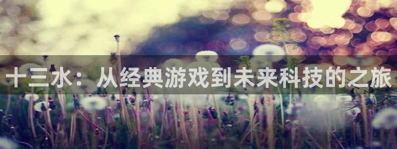 沐鸣2首页登录：十三水：从经典游戏到未来科技的之旅